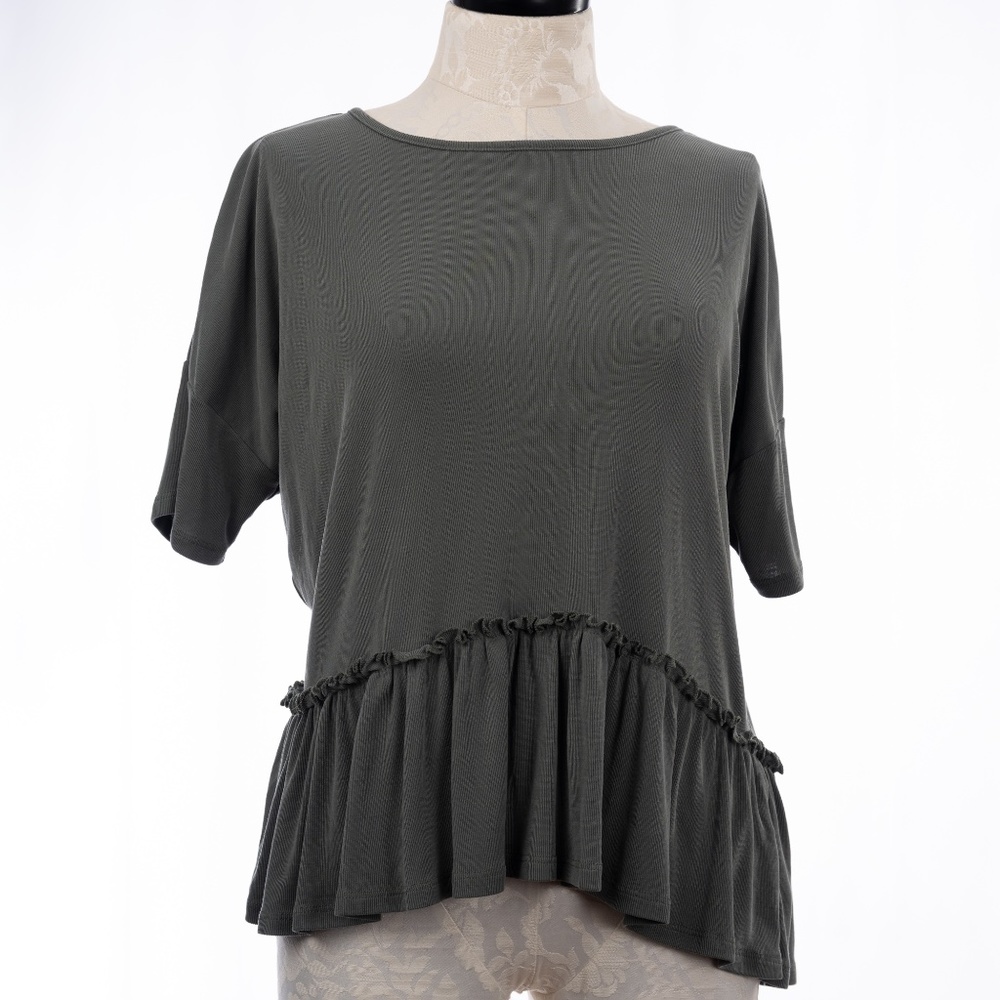 Harlowe & Graham Peplum Top